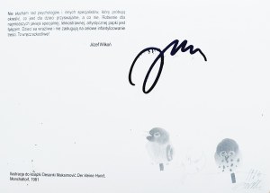 Jozef Wilkoń (b. 1930), Postcard (signed by the artist)