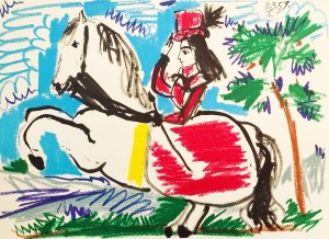 Pablo Picasso (1881 - 1973), Equestrian-Cavalliere, from the series 
