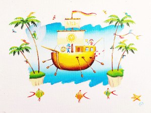 Oleg Litvinenko (1975 - 2025), Flying ship, 2024