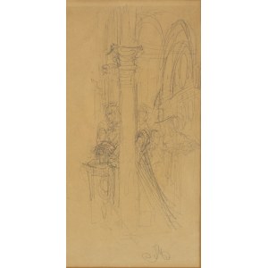 Jan Matejko (1838 Kraków - 1893 Kraków), Szkic historyczny, lata 60. XIX w.