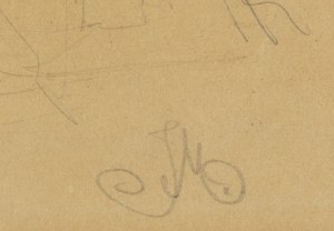 Jan Matejko (1838 Kraków - 1893 Kraków), Historical sketch, 1860s.