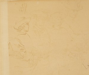 Jan Matejko (1838 Kraków - 1893 Kraków), Sketch from the series 