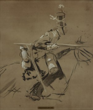 Wojciech Kossak (1856 Paris - 1942 Krakow), Figure of a horseman from 