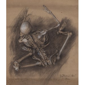Władysław Podkowiński (1866 Warszawa - 1895 Warszawa), Studium do obrazu Taniec szkieletów, 1892