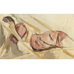 Wojciech Weiss (1875 Leorda, Rumunia - 1950 Kraków), Aneri na leżaku, 1918