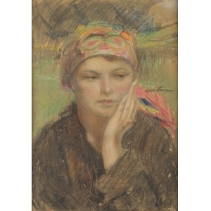 Teodor Axentowicz (1859 Braszow - 1938 Kraków), Hucułka