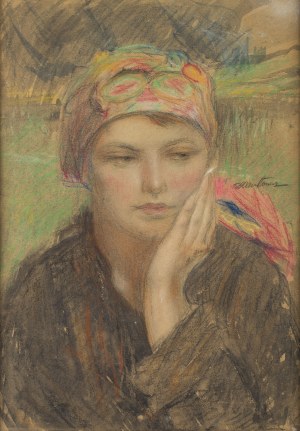Teodor Axentowicz (1859 Brasov - 1938 Krakow), Hutsul woman