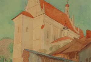 Władysław Skoczylas (1883 Wieliczka - 1934 Warsaw), Fara in Kazimierz on the Vistula River, circa 1926