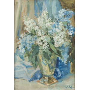 Erno Erb (1878 Lwów (?) - 1943 Lwów), Bzy w wazonie