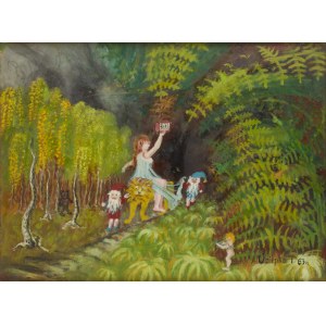 Teofil Ociepka (1891 Janów Śląski - 1978 Bydgoszcz), Fantastyczna dżungla, 1963