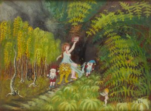 Teofil Ociepka (1891 Janów Śląski - 1978 Bydgoszcz), Fantastic Jungle, 1963