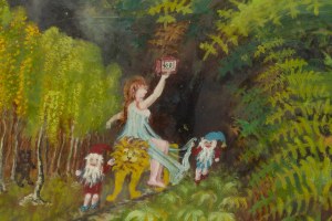 Teofil Ociepka (1891 Janów Śląski - 1978 Bydgoszcz), Fantastic Jungle, 1963