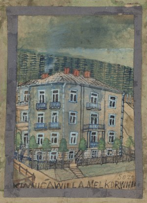 Nikifor Krynicki (1895 Krynica - 1968 Folusz), Krynica townhouse, 1950s.