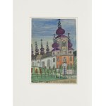 Nikifor Krynicki (1895 Krynica - 1968 Folusz), Widok na kościół