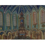 Nikifor Krynicki (1895 Krynica - 1968 Folusz), Wnętrze kościoła, lata 20. XX w.