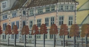 Nikifor Krynicki (1895 Krynica - 1968 Folusz), Krynica townhouse, 1950s.