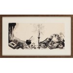 Jan Marcin Szancer (1902 Kraków - 1973 Warszawa), Ilustracja do książki Baśń o stalowym jeżu , 1963