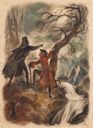 Jan Marcin Szancer (1902 Kraków - 1973 Warsaw), Illustration to the novel 