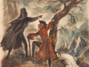 Jan Marcin Szancer (1902 Kraków - 1973 Warsaw), Illustration to the novel 