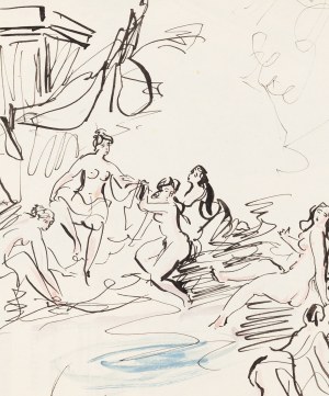 Antoni Uniechowski (1903 Vilnius - 1976 Warsaw), Bath.