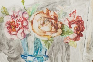 Maja Berezowska (1898 Baranowicze - 1978 Warsaw), Still life with a figure, 1953