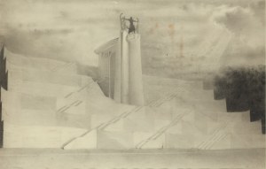 Marian Konarski (1909 Chrzanów - 1998 Kraków), Project for the mausoleum of Jozef Pilsudski in Lviv, 1936