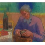 Jean (Jan Mirosław Peszke) Peske (1870 Gołta, Ukraina - 1949 Le Mans, Francja), Obierająca ziemniaki