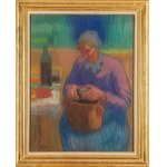 Jean (Jan Mirosław Peszke) Peske (1870 Gołta, Ukraina - 1949 Le Mans, Francja), Obierająca ziemniaki
