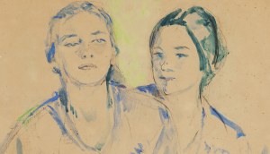 Marek Szwarc (1892 Zgierz - 1958 Paris), Portrait of two women (