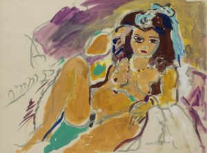 Ludwik Klimek (1912 Skoczów - 1992 Francja), Akt leżący dziewczyny