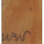 Wojciech Weiss (1875 Leorda, Rumunia - 1950 Kraków), Krajobraz z domem i drzewami