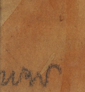 Wojciech Weiss (1875 Leorda, Rumunia - 1950 Kraków), Krajobraz z domem i drzewami