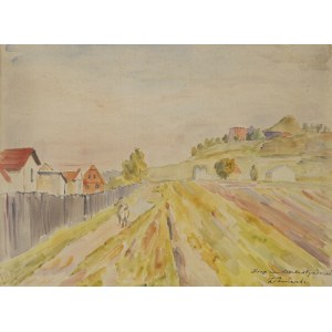 Zbigniew Pronaszko (1885 Żychlin - 1958 Kraków), Pejzaż z widokiem na Kopiec Kościuszki