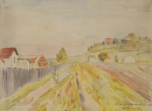 Zbigniew Pronaszko (1885 Żychlin - 1958 Krakow), Landscape with a view of Kopiec Kościuszki