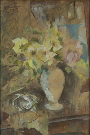Kazimierz Sichulski (1879 Lviv - 1942 Lviv), Flowers in a vase, 1939