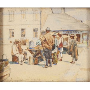 Antoni Stefanowicz (1852 - 1929), Na targu, 1897