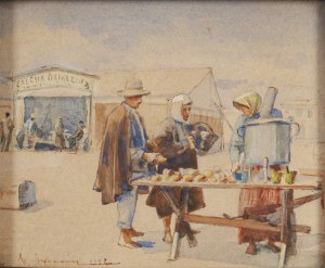 Antoni Stefanowicz (1852 - 1929), On market day, 1897