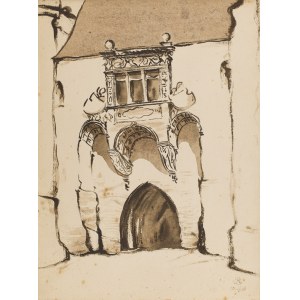 Stanisław Noakowski (1867 Nieszawa k. Aleksandrowa Kujawskiego - 1928 Warszawa), Brama wjazdowa, 1918