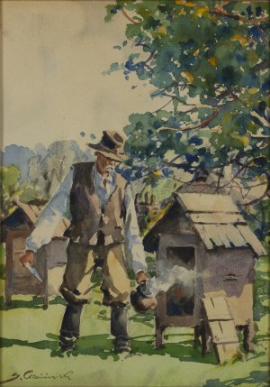 Stanislaw Gibinski (1882 Rzeszow - 1971 Katowice), Beekeeper