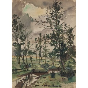 Stanisław Rolicz (1913 Mandżuria - 1997 Sopot), Pejzaż z Zahorza , 1942