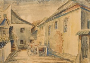 Natan Spiegel (Szpiegel) (1890 Lodz - 1943 Treblinka), Urban landscape