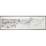Henryk Dąbrowski (1927 Warszawa - 2006 Warszawa), Panorama z Góry Trzech Krzyży w Kazimierzu Dolnym, 1985