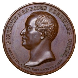 Russian Empire, Finland, Bronze Medal, 1841 year, Count Robert Henricus Rehbinder
