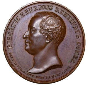 Russian Empire, Finland, Bronze Medal, 1841 year, Count Robert Henricus Rehbinder