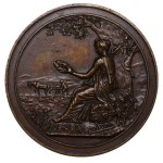 Russian Empire, Table medal, Fellin Estonian Agricultural Society, 1871 year