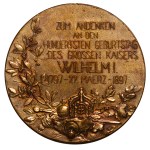 Germany, Medal - 100th Birthday of the Emperor Wilhelm I, 1897 year
