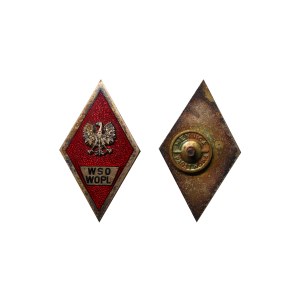 Poland, Badge, Military Academy of Anti-Aircraft Defense Forces Warsaw, 1972 year