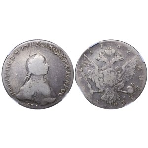 Russian Empire, 1 Rouble, 1762 year, SPB-NK, NGC, VG DETAILS