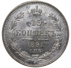 Russian Empire, 15 Kopecks, 1898 year, SPB-AG