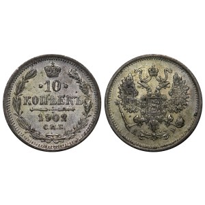 Russian Empire, 10 Kopecks, 1902 year, SPB-AR
